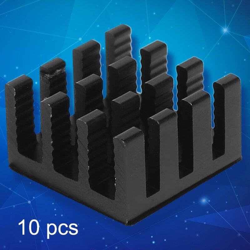 10 pcs 컴퓨터 쿨러 라디에이터 알루미늄 히트 싱크 방열판 전자 칩 열 분산 냉각 패드 14*14 * 8mm-u1ja