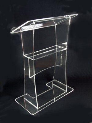 Free Shipping Modern Design Cheap Clear Acrylic Lectern Acrylic Podium Pulpit Lectern
