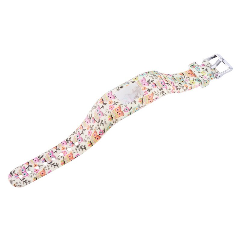 Weiche silikon armband armband für Garmin Vivofit 3 uhr Bunte gedruckt band mit metall schnalle band Einstellbar armband