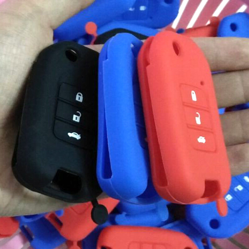 Per Honda Civic CR-V accordo di HR-V Jade Crider Odyssey 2015- 2018 3 pulsanti telecomando in Silicone per auto Fob chiave tasca set di custodie