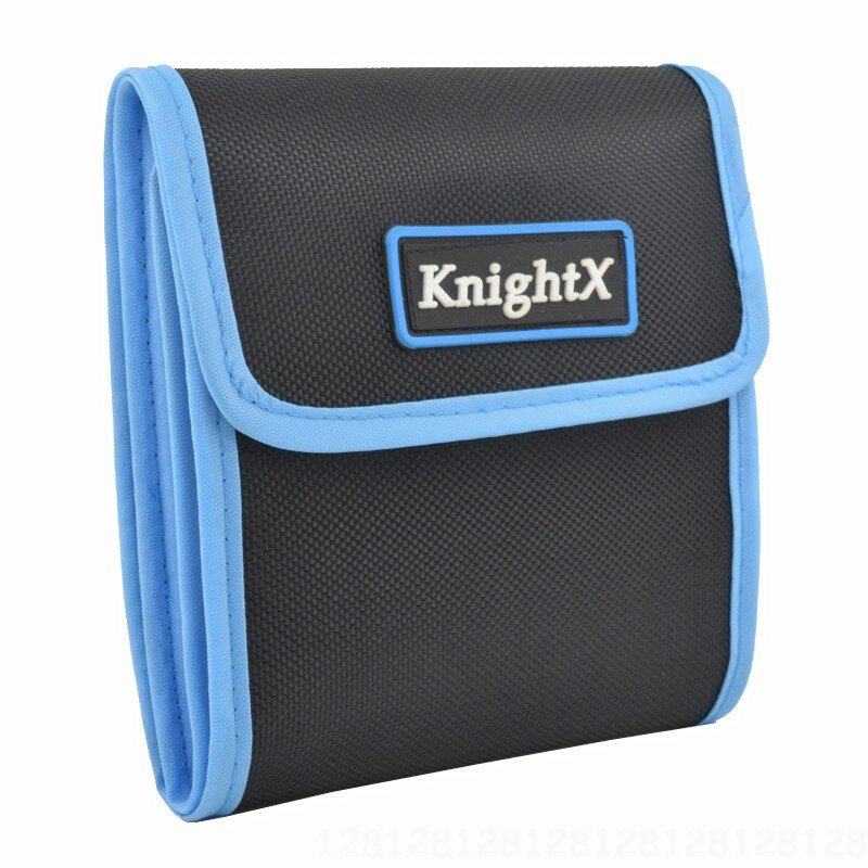 Knightx câmera filtro carteira lente adaptador anel saco de armazenamento caso bolsa titular 3 6 bolsos para cokin uv cpl fld nd cor d5200