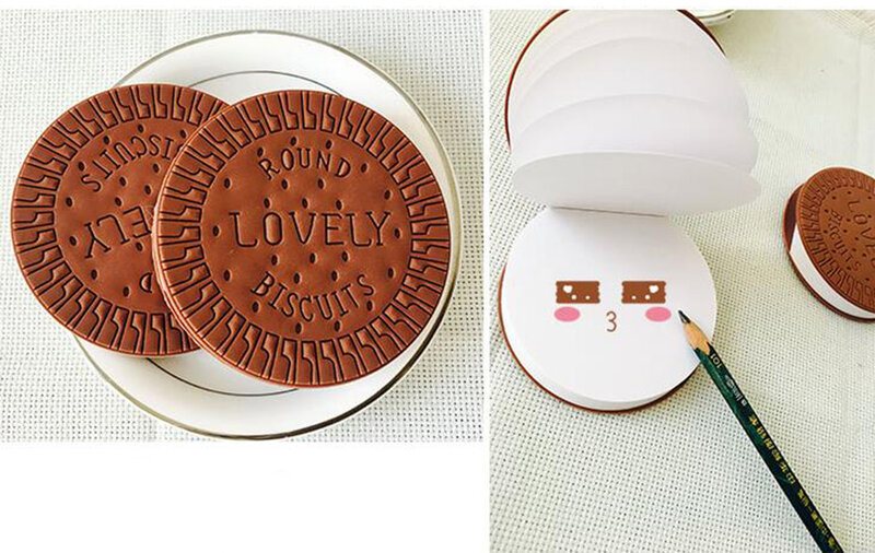 Creative Stationery Convenient Notebook Chocolate Cookies Memo Pad Office School Gift Supplies Notepad