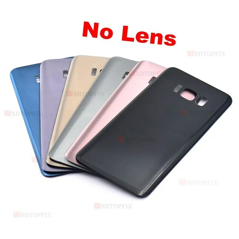 For Samsung Galaxy S8 G950F S8 Plus G955F Back Battery Cover Door Rear Glass Housing Case For Samsung S8 Battery Cover With Lens