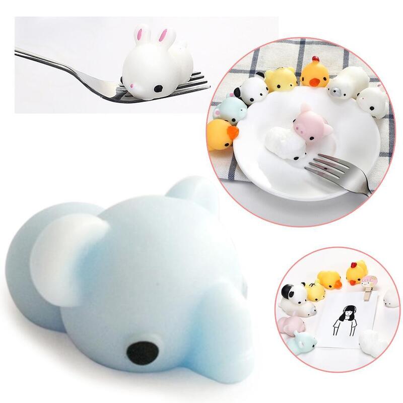 Squishy Animal Cute Mochi Squishy Cat Squeeze Toys Healing Fun for ADHD Kids Adult Toy Antistress Puzzle Decor Color Random
