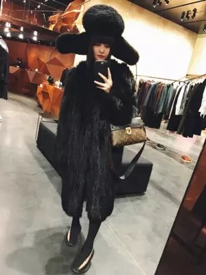 2018 New Style High-end Fashion Women Faux Fur Coat S6