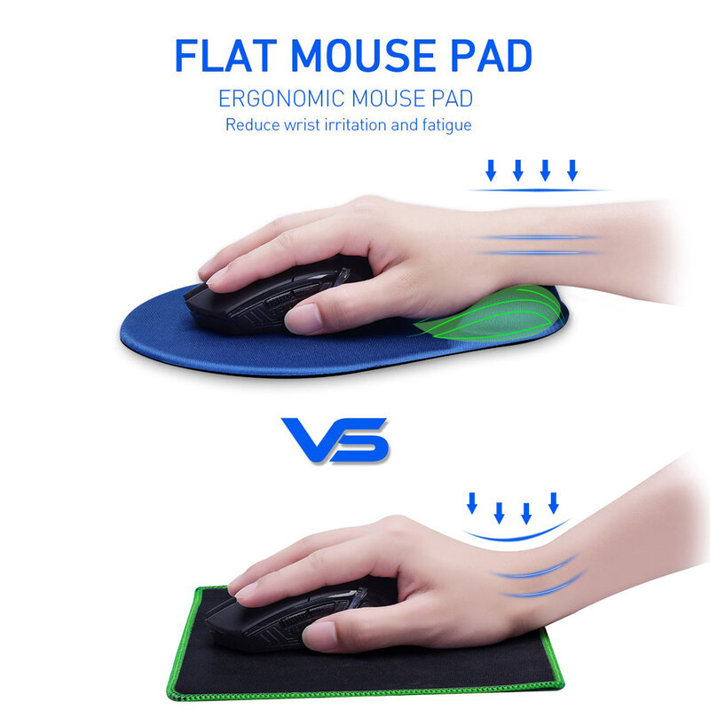 Alas Mouse Gaming dengan Sandaran Pergelangan Tangan untuk Komputer Alas Mouse Keyboard Laptop Mackbook dengan Sandaran Tangan Alas Mouse dengan Penyangga Pergelangan Tangan