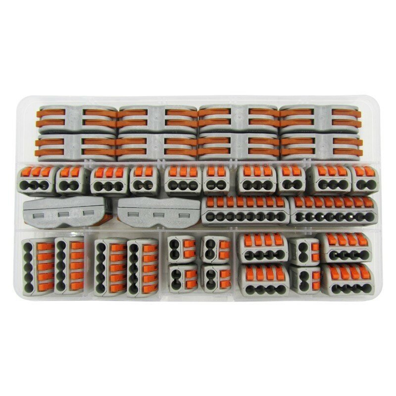type 36PCS/BOX Pin 212-218 Universal Compact Wiring Conector Terminal Block Connectors Terminator Wire Connector AWG 28-12