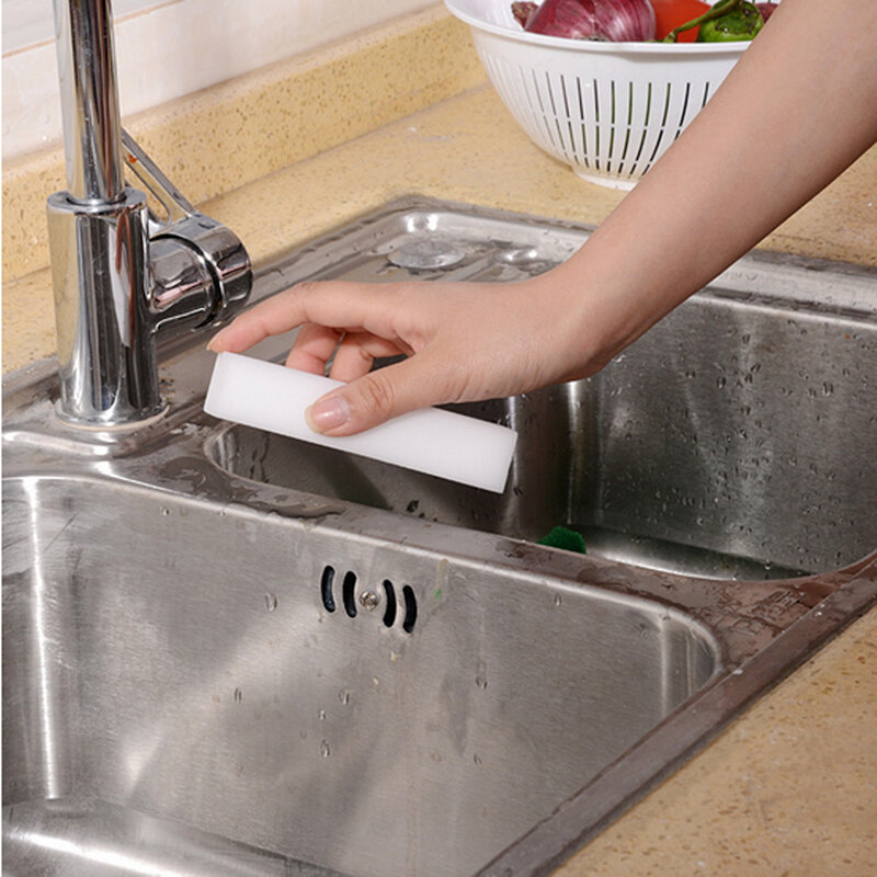 20pcs spugna bianca melamina spugna gomma gomma detergente spugne per la pulizia della cucina bagno strumenti di pulizia Dropsipping