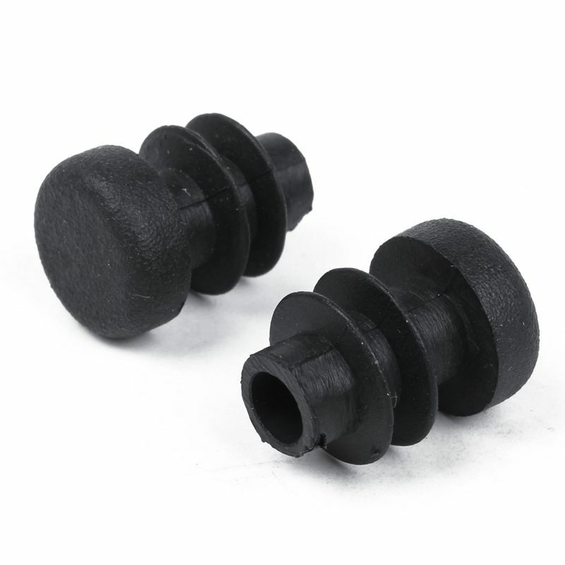 Tampas de cobertura de extremidade de tubo, tampas de plástico preto 12mm para tubo de plástico bung, inserção de tubo redondo com 10 peças