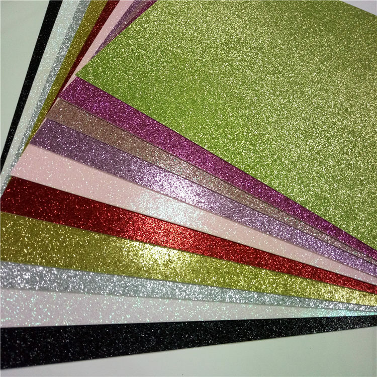 4Pcs 300gsm 12*12 "เกรด Glitter Craft กระดาษการ์ดกระดาษสำหรับตกแต่งการ์ด DIY Scrapbook glitter กระดาษ
