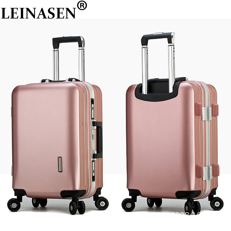 Popular fashion students rolling luggage 20" 22" 24" 26" inch brand carry on box men travel suitcase women trolley luggage