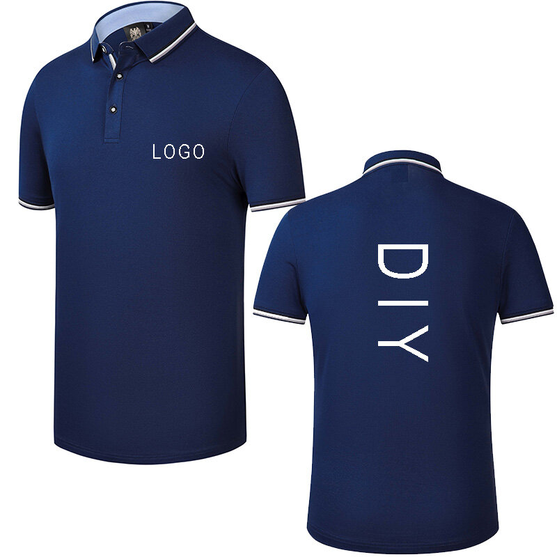 Camisa polo bordada personalizada, camisa polo bordada de negócios, camisa polo bordado uniforme de vestuário de trabalho personalizado