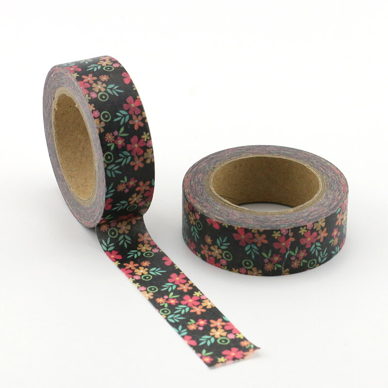 1Pc Warna-warni Bunga Kecil Dekoratif Washi Tape Kertas DIY Scrapbooking Perekat Masking Tapes 10M Sekolah Kantor Pasokan