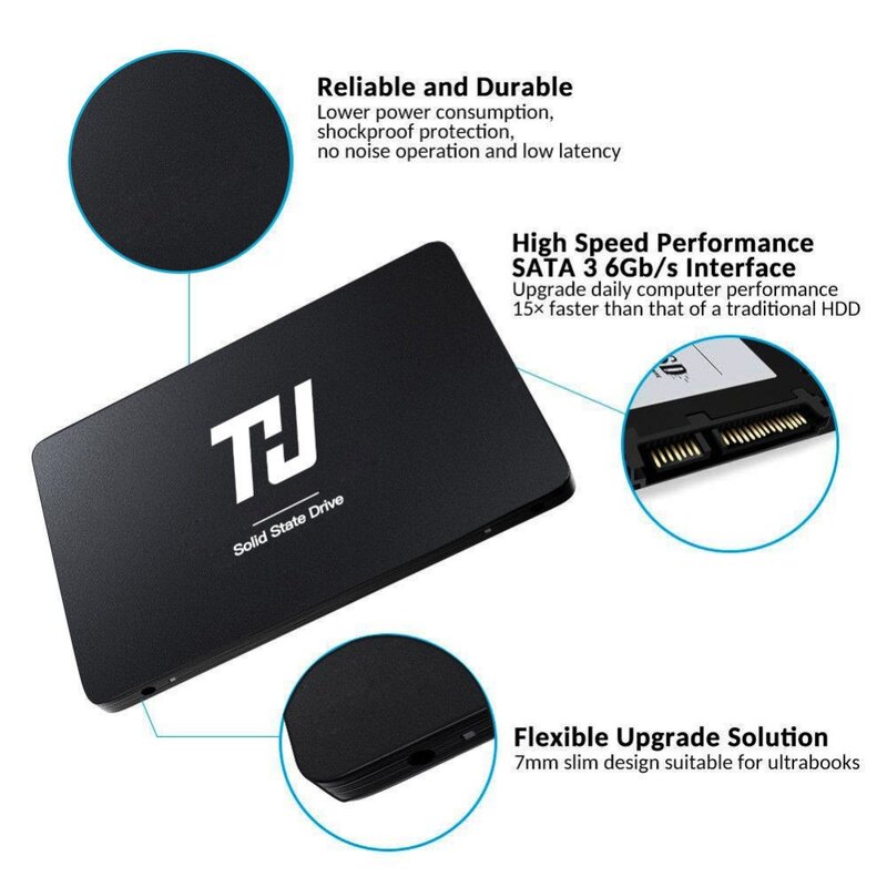 THU-disco duro sólido SATA3 SATA, 120GB, 240GB, 480GB, 1TB, 540 MB/s, 2,5 pulgadas, para PC, portátil y notebook