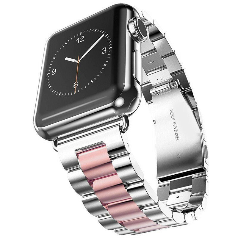 Bandas compatibles con Apple Watch, pulsera de acero inoxidable para iWatch de 40/44mm, serie 4, 38/42mm, Serie 3/2/1, para hombre y mujer