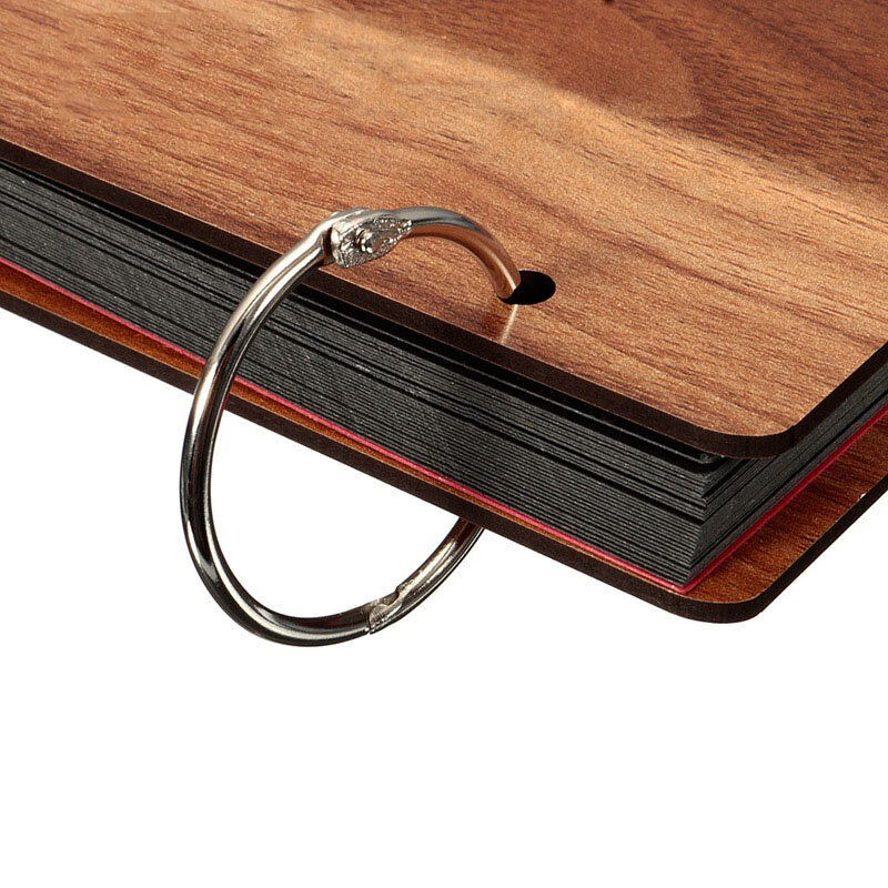 Frete grátis chaveiro de metal folha solta 25mm anel de fivela de livro de recortes decalque de artesanato foto dividido