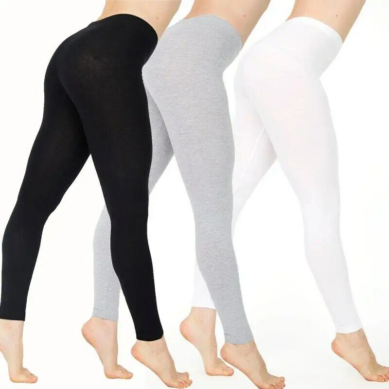 cotton High Quality Women High Elastic Fitness Sport Leggings Pants Slim Running Sportswear Sports Pants Trousers Plus Size