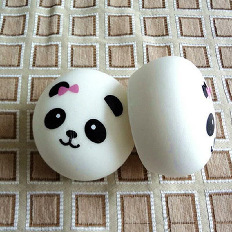 1 pc 4/7/10 cm doux Squishy Panda petits pains sac à pain sangle de téléphone portable mignon Animal Panda charme modèle aléatoire téléphone clé sac sangles