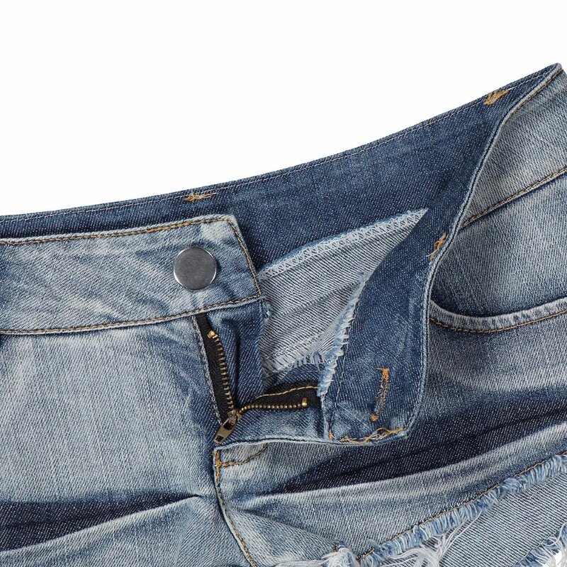 حار مثير المرأة خمر عالية قطع شرابة الساخن قصيرة منخفضة الارتفاع الخصر شورت جينز مثير منخفض لطيف بيكيني مايكرو قصيرة ملابس للنادي FX3