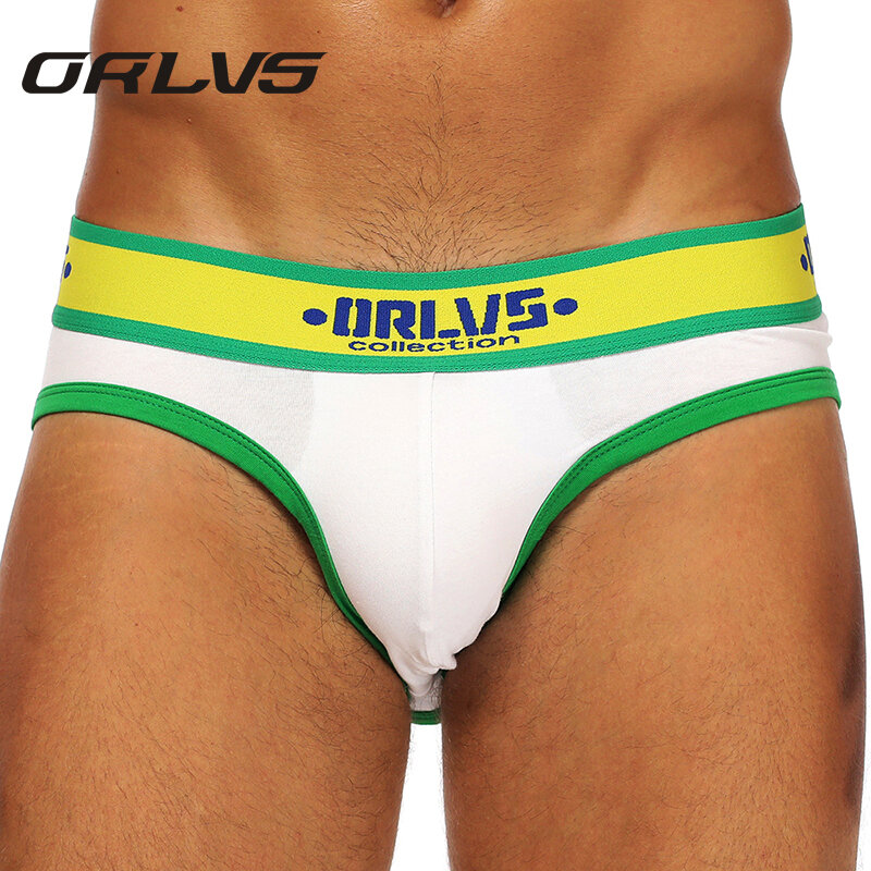 Marka ORLVS nowe męskie majtki miękkie bawełniane męskie majtki bielizna Slip Homme Jockstrap bielizna męska Sexy bielizna mężczyźni kalesony