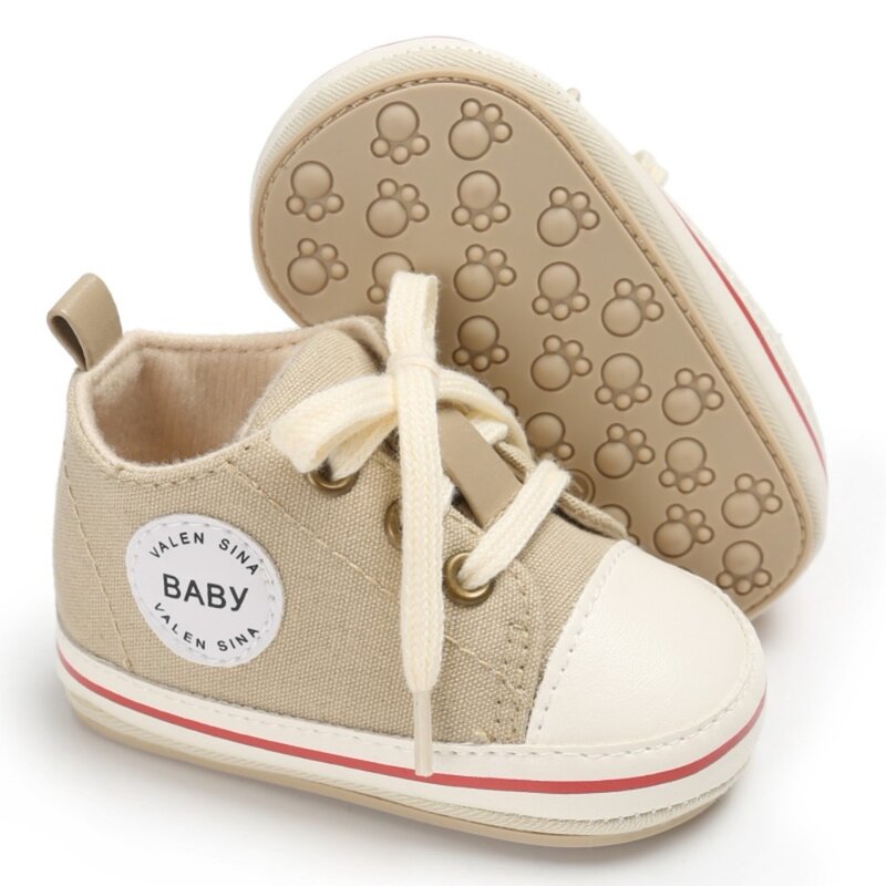 2019 Baby Schuhe Infant erste wanderer Tollder Leinwand Schuhe Lace-up Baby Mädchen Sneaker Prewalker 0-18M