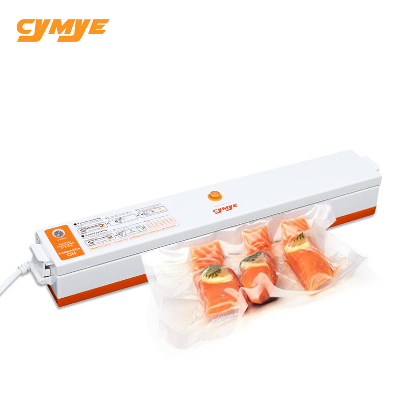 Cymye Segel Vakum Makanan QH01 Mesin Kemasan 220V Termasuk 15 Buah Tas Pengepak Vakum Dapat Digunakan untuk Penghemat Makanan