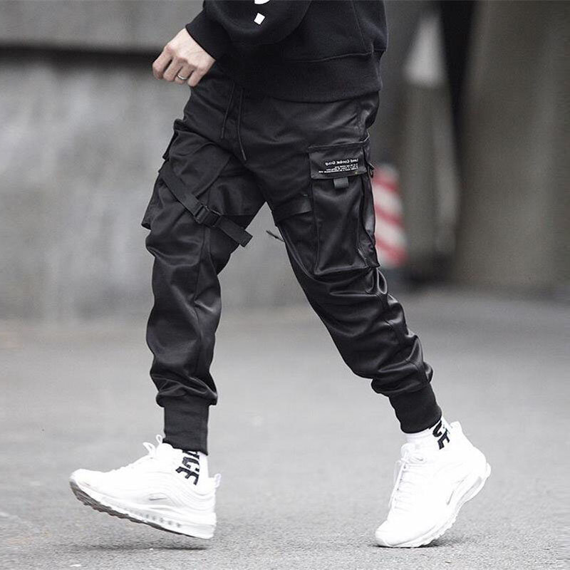 2019 Men Harem Hip Pop กางเกง Streetwear Sweatpants Hombre ชายแฟชั่นกางเกง Cargo ผู้ชาย Jogger กางเกง