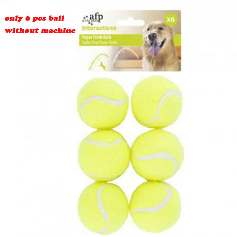 6 x Dog Tennis Balls Replacement Exercise Trainer Launcher Thrower Chucker Cat Bounce Sport Toy AFP Hyper Fetch Mini Pet