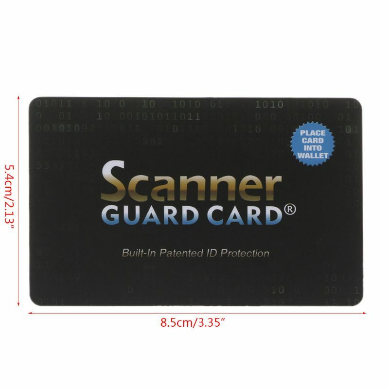 8.5x5.4 cm RFID Blocking NFC Signalen Shield Secure Voor Paspoort Case Purse Portable Credit Card Protector