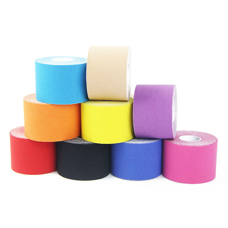 Sports Fitness Kinesiology Tape Care Kinesio Roll Cotton Elastic Adhesive Muscle Bandage Strain Injury Support Muscle Stickers