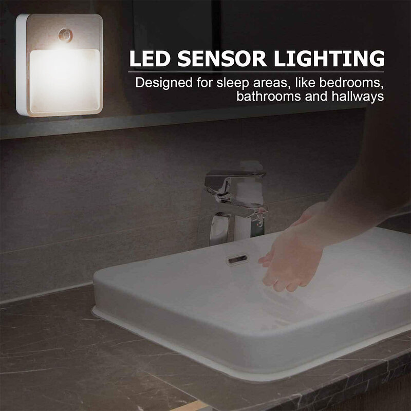 DBF-مصابيح LED 2LED 22 لومن مع مستشعر حركة ومستشعر إضاءة (استخدام 4 قطعة AAA) في غرفة المعيشة أو في أي مكان