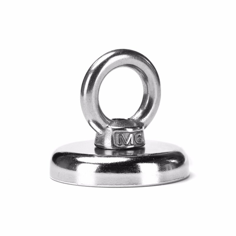 1pc 25kg Pulling Mounting D36mm strong powerful neodymium Magnetic Pot with ring fishing gear, deap sea salvage equipmentsD36mm
