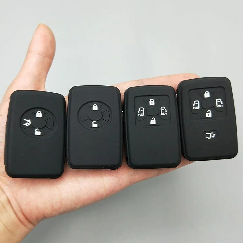 2/3 /4/5 botão chave do carro proteger escudo para toyota camry avalon corolla yaris tarago mark x rav4 voxy estima capa de silicone caso