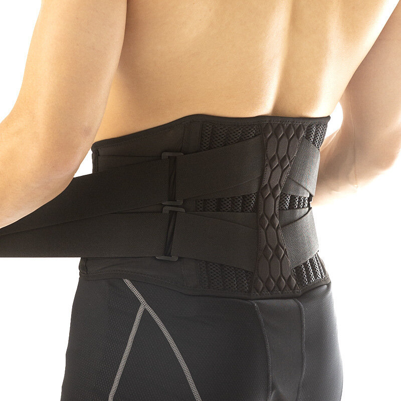 腰痛緩和用の高性能バックブレース,コルセットとベルト付きの新しいスリムなスポーツベルト