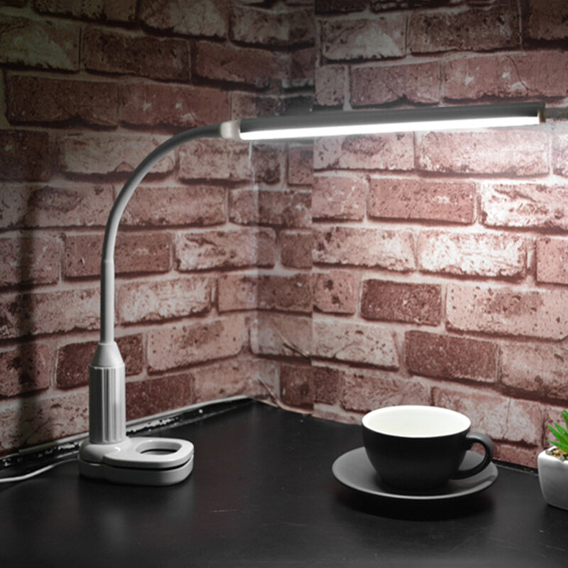 Lampe de Table pliable pour protection des yeux, 5W, 24 s, intensité réglable, alimentée par USB, commande tactile, lampe de bureau