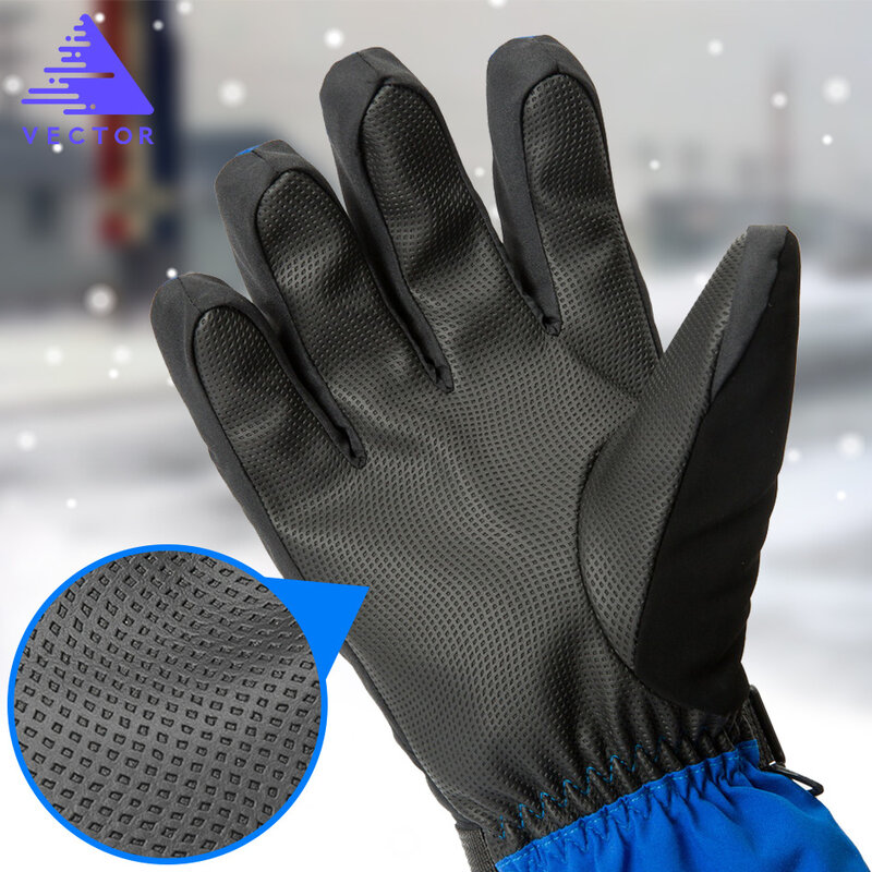 Лыжные перчатки для мужчин и женщин, теплые зимние водонепроницаемые перчатки для катания на лыжах, сноуборде, снегоходах, езды на мотоцикл...