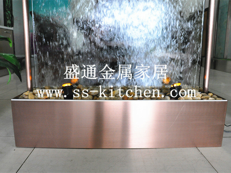 Fontaine à eau/roues feng shui, décoration européenne, écran de séparation, entrée ou décoration murale ou paysage d'eau rocheux