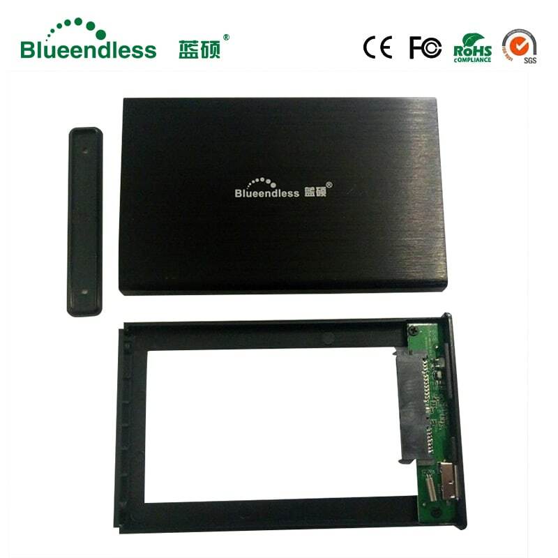 Blueendless – boîtier de disque dur en aluminium, 2.5 USB 3.0, Sata, Ssd, 2.5 pour 1 to, 7mm, 9.5mm, pour ordinateur portable