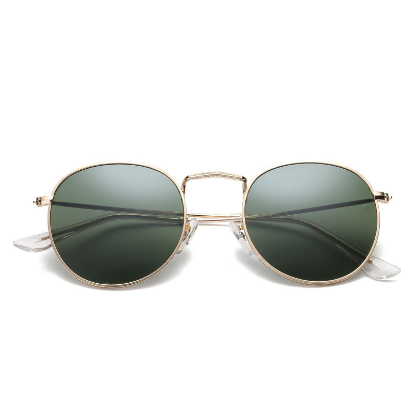 2019 moda Oval Óculos De Sol Mulheres Marca Designe Pequena Estrutura De Metal Steampunk Óculos de Sol Retro Oculos de sol Feminino UV400