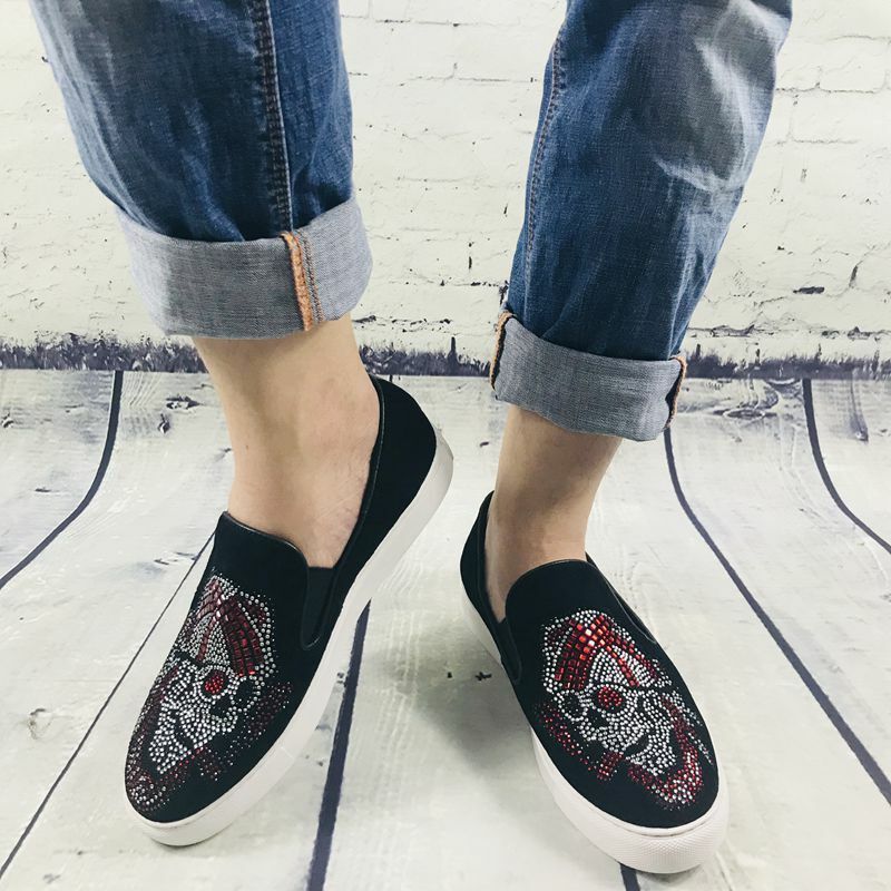 2021 Luxury Brand Men New Design skull Cool sea rover Loafers man Party Designer Pirate avatars Shoes wholesale Dropshipping