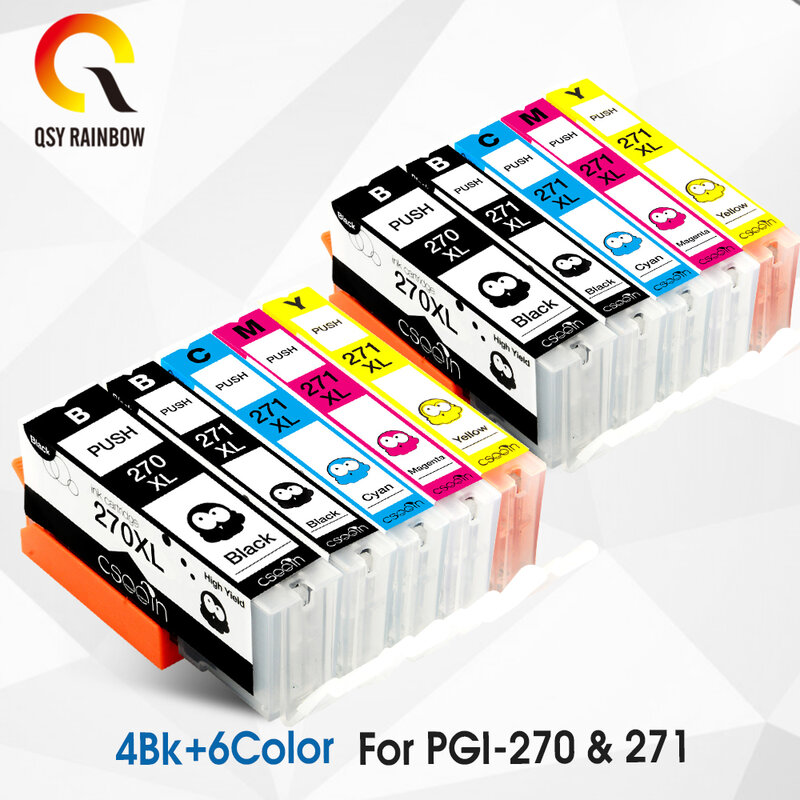 10PK PGI-270 CLI-271 Pgi 270 Cli 271 Printer Inkt Cartridge Voor Canon Pixma MG5720/MG5721/MG5722/MG6820/MG6821/MG6822/MG7720