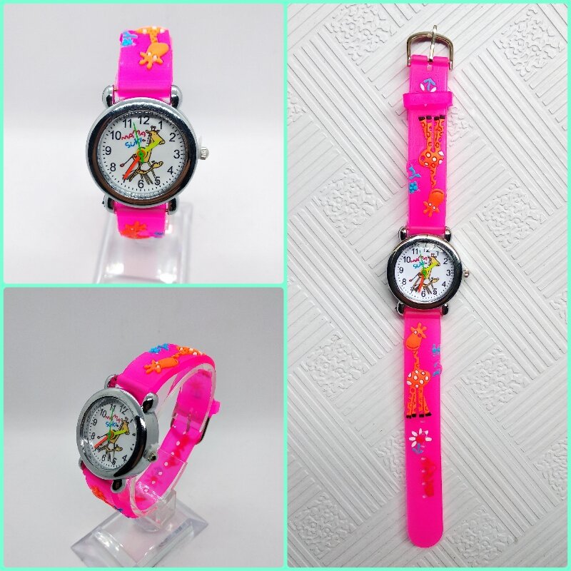 Kreskówka żyrafa zegarek dla dzieci zegarki dla dzieci dla chłopców dziewcząt student badania zegar boisko sportowe dziecko kwarcowe zegarki na rękę