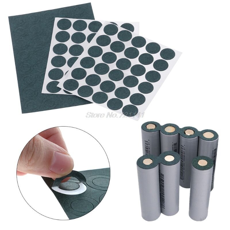 1S 18650 Battery Insulation Gasket Barley Paper Li Cell Insulating Glue Patch Insulation Gasket MAR20 Dropship