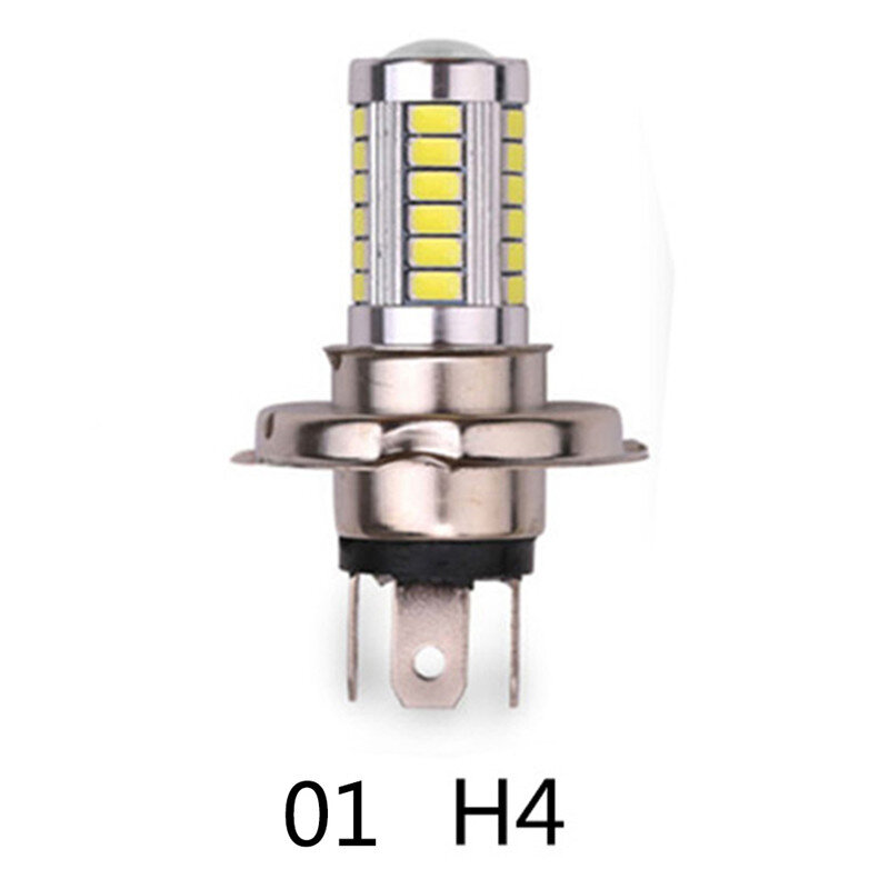 H4/H7/9005/9006 33SMD LED a basso consumo ad alta potenza a lunga durata lampadina per faro per auto luce di marcia lampada da nebbia per moto bianca #272929