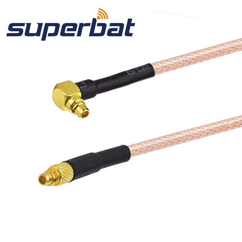 Superbat MMCX Góc Cắm Đến Nam Pigtail Cable RG316 15Cm RF Cáp Đồng Trục