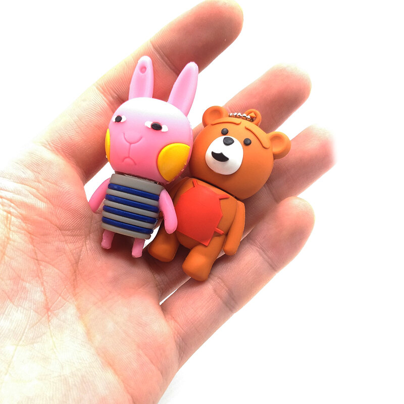 USB stick pendrive del fumetto del coniglio usb flash drive 4GB 8GB 16GB 32GB 64GB simpatico orso bastone di memoria del bambino del regalo creativo pen drive