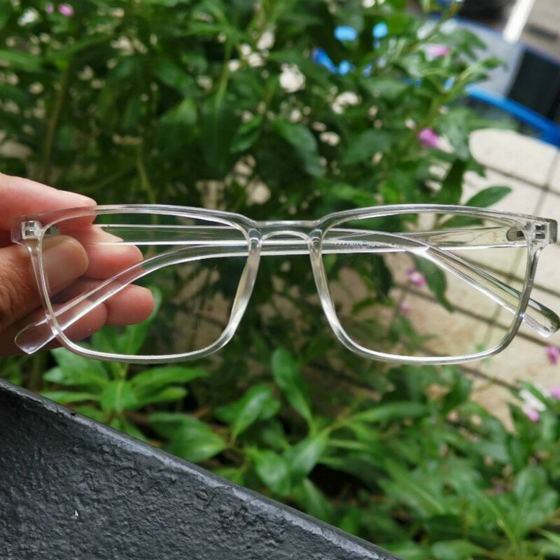 Monture de lunettes transparentes pour hommes et femmes, lunettes carrées vintage, verres clairs, monture de lunettes optiques, mode 2022