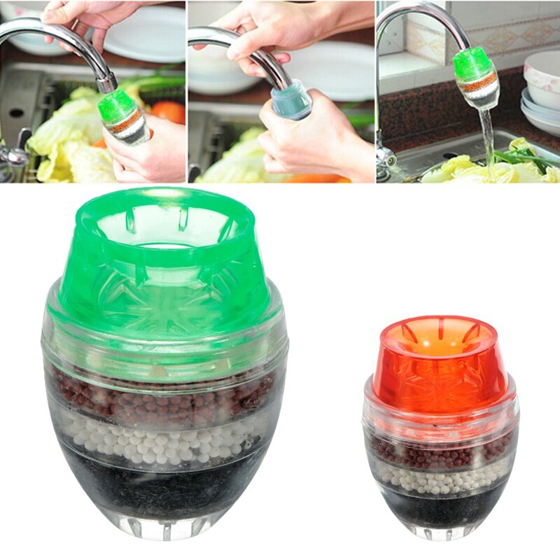 Домашний фильтр для воды с активированным углем, мини-кухонный кран, очиститель воды, картридж для очистки растений 21-23 мм