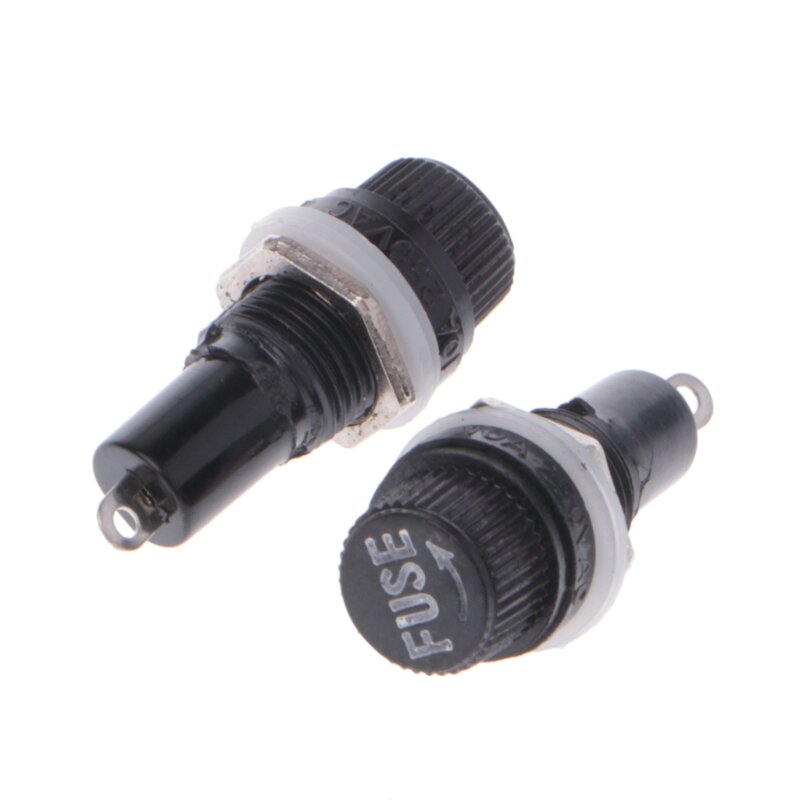 Portafusibles para Radio y coche, 10 Uds. AC 250V 15A, 5x20mm, L15