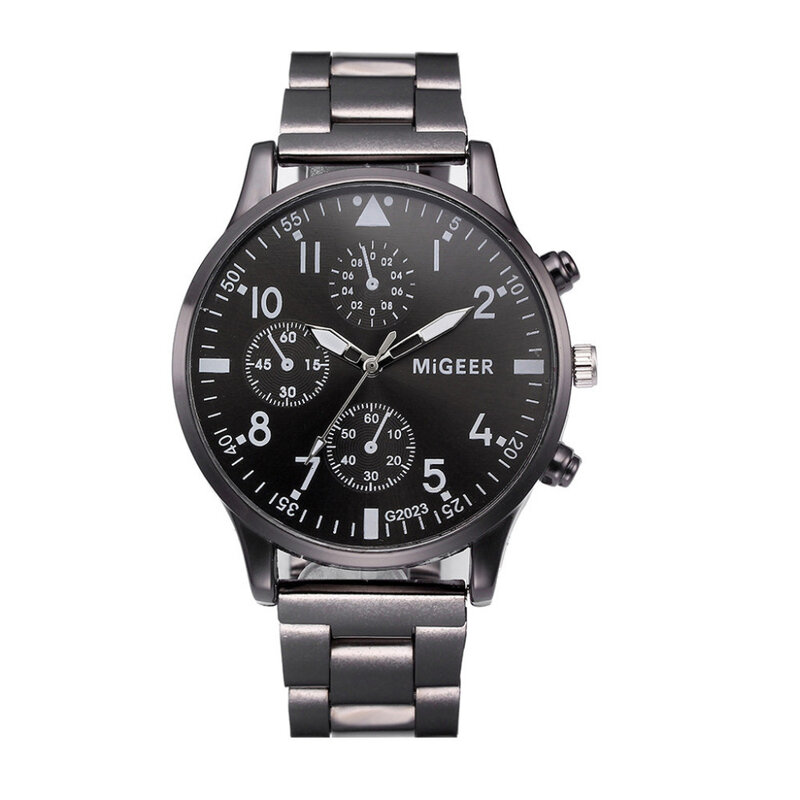 Relógio masculino moda 2020 cristal aço inoxidável analógico quartzo relógio de pulso pulseira relogios masculino erkek kol saati zegarek s7